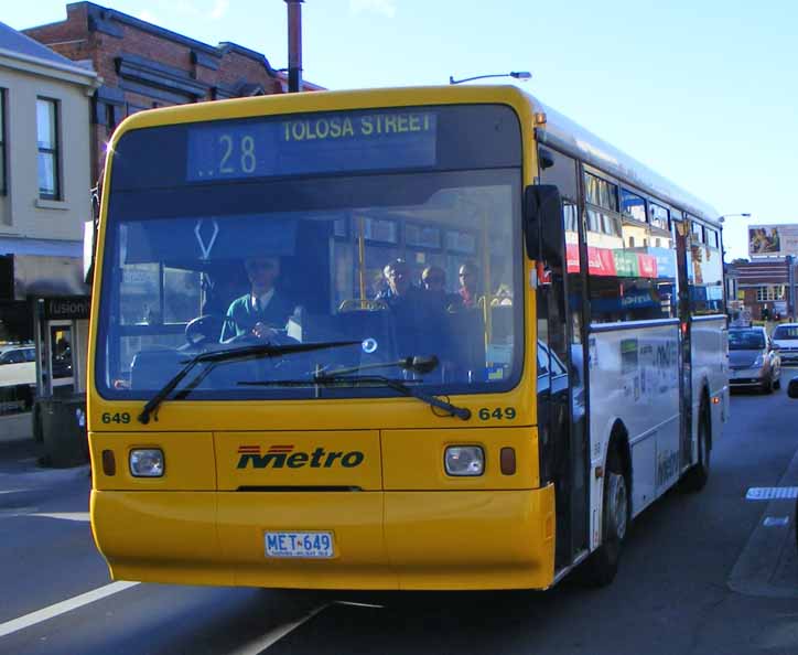Metro Tasmania Scania N113CRB Ansair Tasmania Orana 649